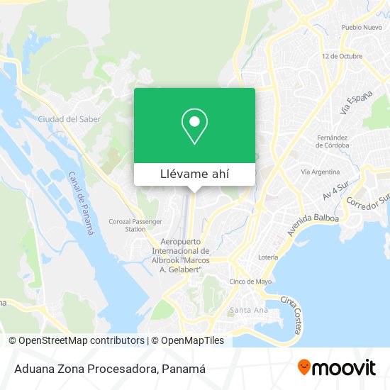 Mapa de Aduana Zona Procesadora