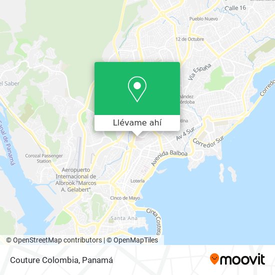 Mapa de Couture Colombia