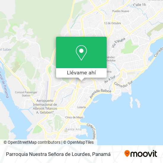 Mapa de Parroquia Nuestra Señora de Lourdes