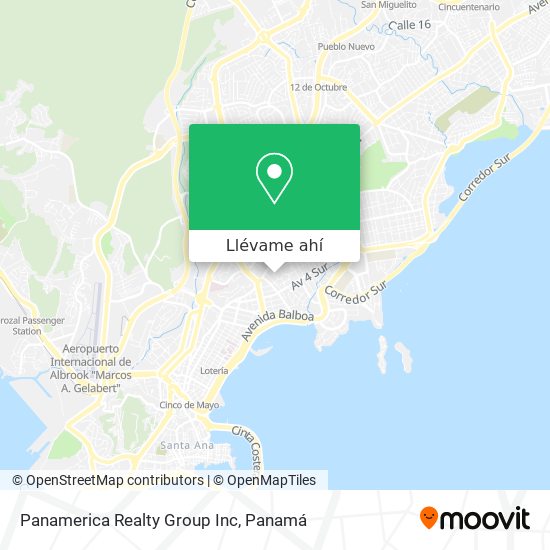 Mapa de Panamerica Realty Group Inc