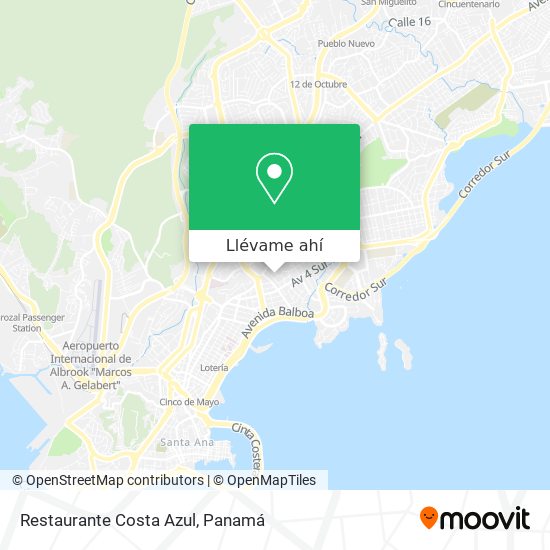 Mapa de Restaurante Costa Azul