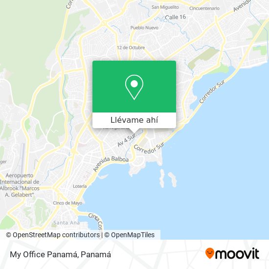 Mapa de My Office Panamá