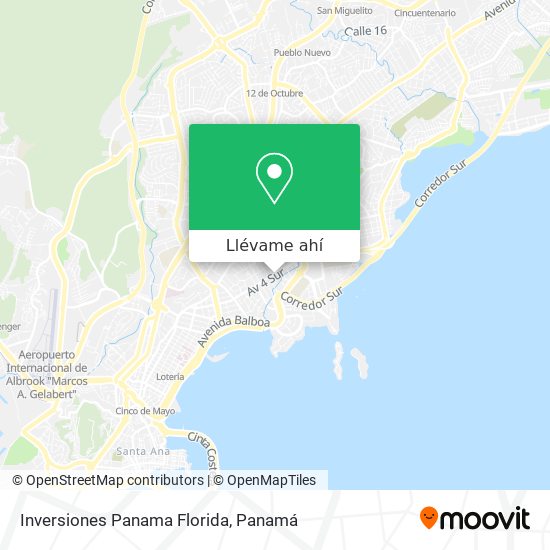 Mapa de Inversiones Panama Florida