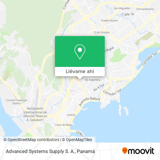 Mapa de Advanced Systems Supply S. A.