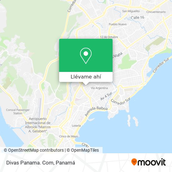 Mapa de Divas Panama. Com