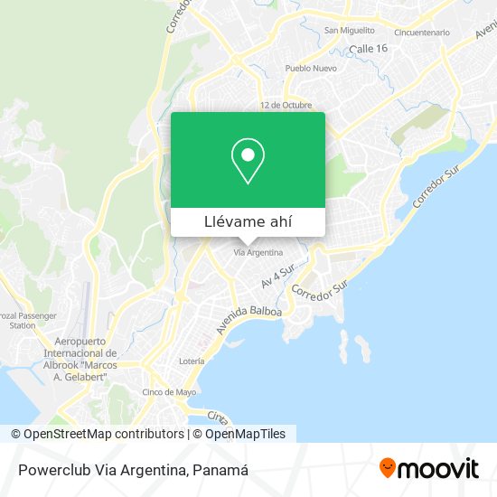 Mapa de Powerclub Via Argentina