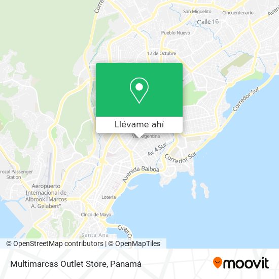 Mapa de Multimarcas Outlet Store