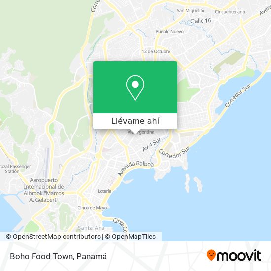 Mapa de Boho Food Town