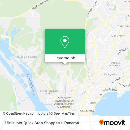 Mapa de Minisuper Quick Stop Shoppette