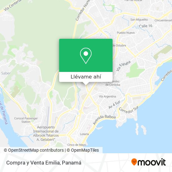 Mapa de Compra y Venta Emilia