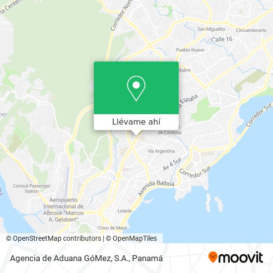 Mapa de Agencia de Aduana GóMez, S.A.