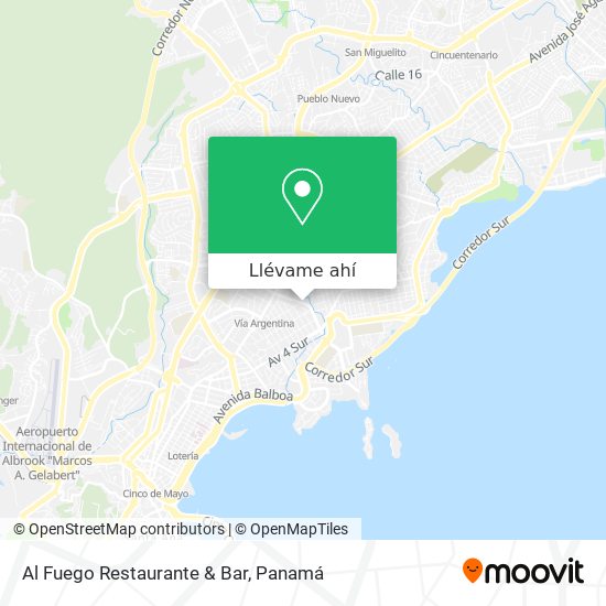 Mapa de Al Fuego Restaurante & Bar