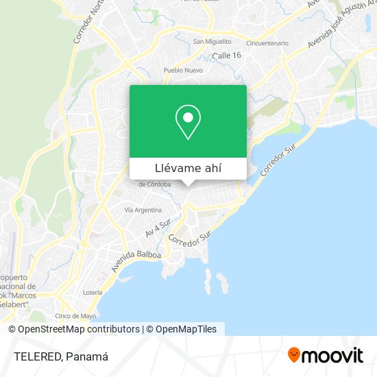 Mapa de TELERED