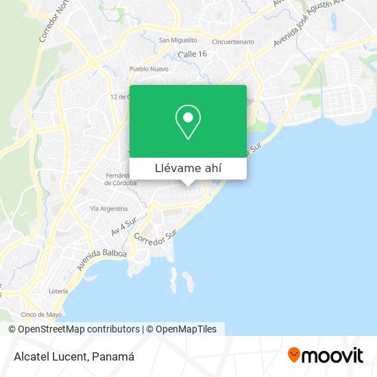 Mapa de Alcatel Lucent
