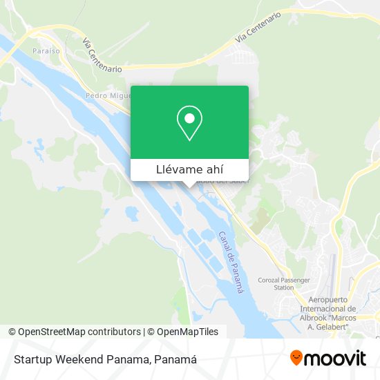 Mapa de Startup Weekend Panama