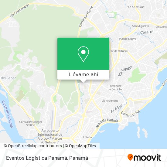 Mapa de Eventos Logística Panamá