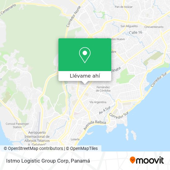 Mapa de Istmo Logistic Group Corp