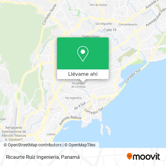 Mapa de Ricaurte Ruiz Ingenieria