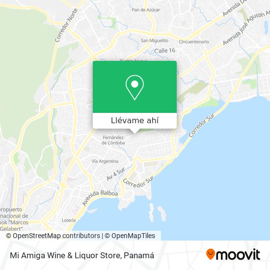 Mapa de Mi Amiga Wine & Liquor Store