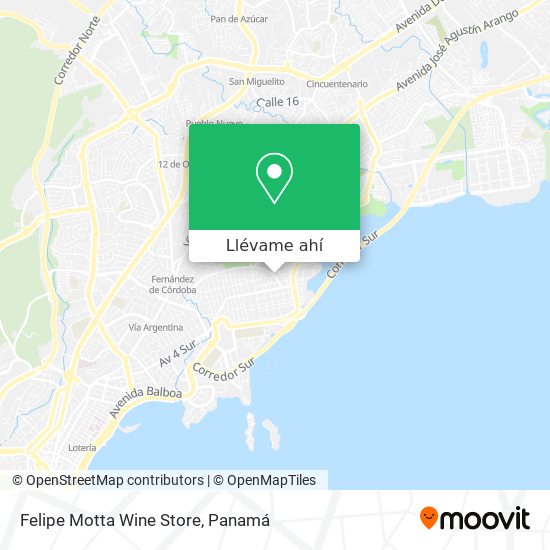 Mapa de Felipe Motta Wine Store