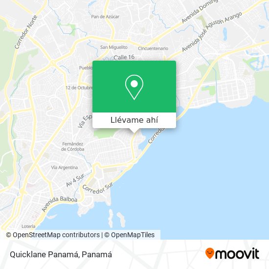 Mapa de Quicklane Panamá