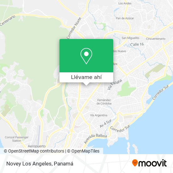 Mapa de Novey Los Angeles