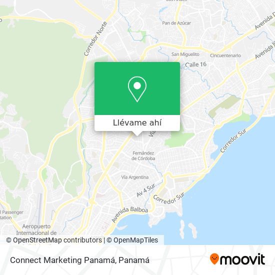 Mapa de Connect Marketing Panamá