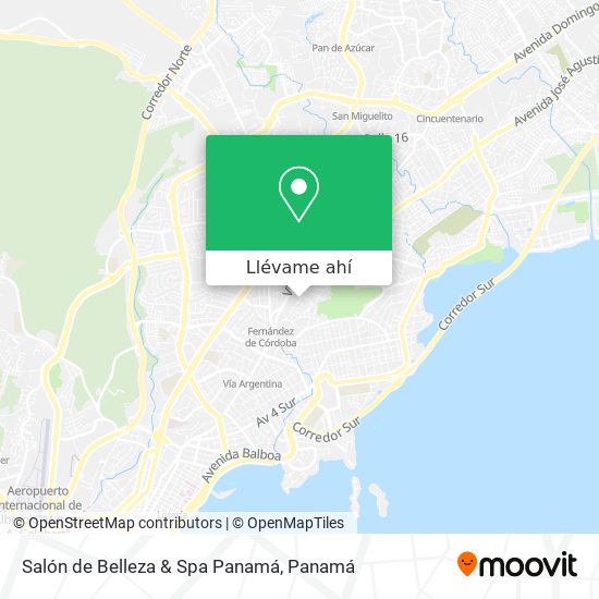 Mapa de Salón de Belleza & Spa Panamá