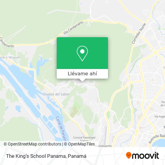 Mapa de The King's School Panama