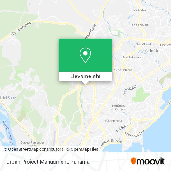Mapa de Urban Project Managment