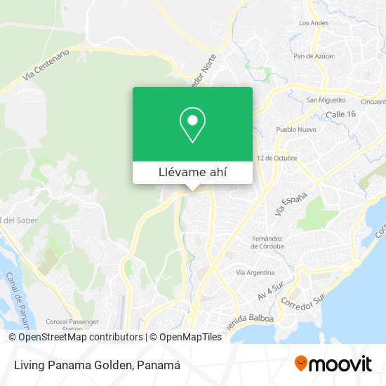 Mapa de Living Panama Golden