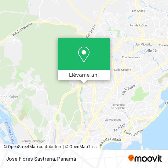 Mapa de Jose Flores Sastreria