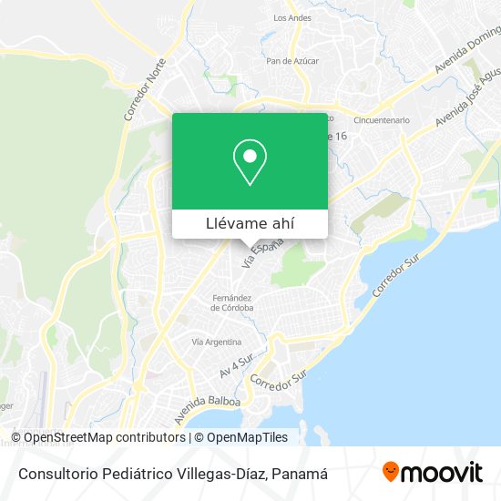 Mapa de Consultorio Pediátrico Villegas-Díaz