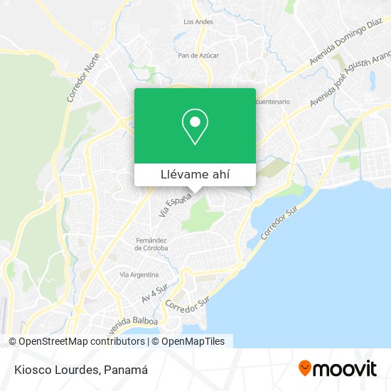 Mapa de Kiosco Lourdes