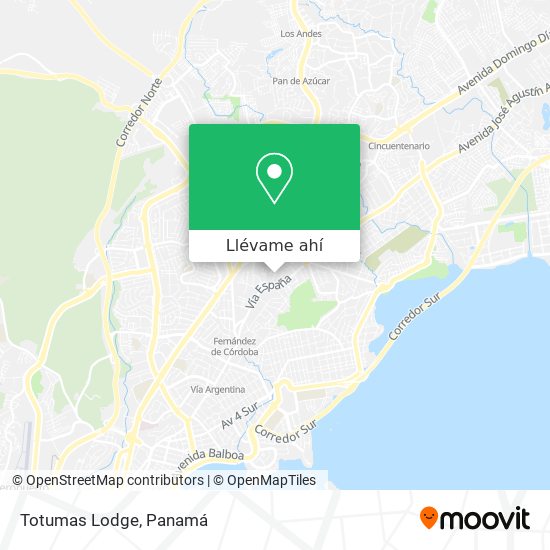 Mapa de Totumas Lodge