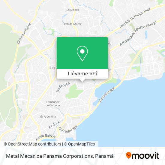 Mapa de Metal Mecanica Panama Corporations