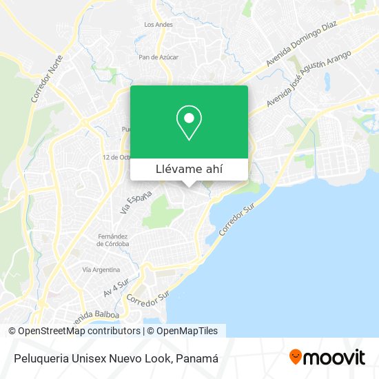 Mapa de Peluqueria Unisex Nuevo Look