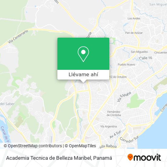 Mapa de Academia Tecnica de Belleza Maribel