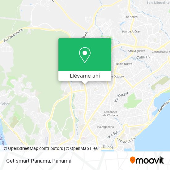 Mapa de Get smart Panama