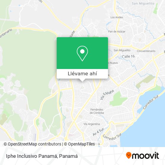 Mapa de Iphe Inclusivo Panamá