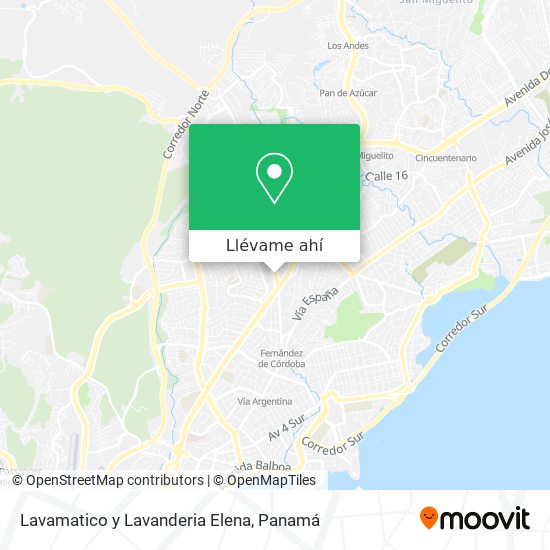 Mapa de Lavamatico y Lavanderia Elena