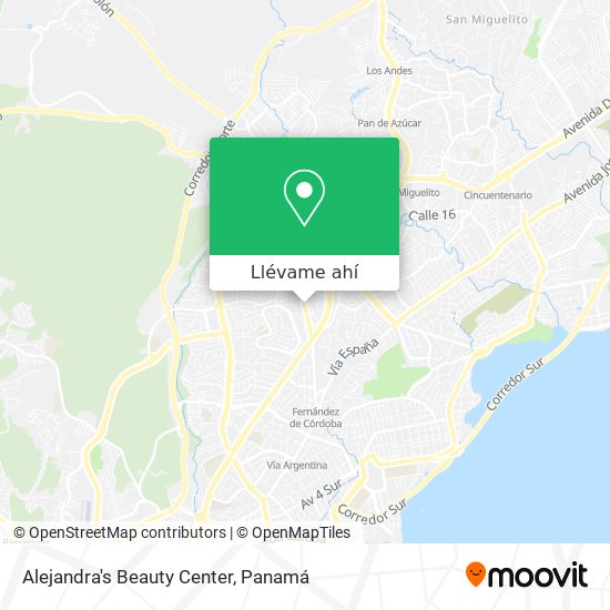 Mapa de Alejandra's Beauty Center