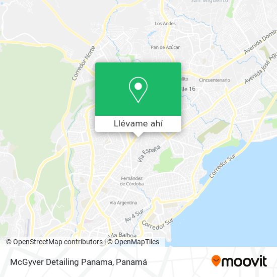 Mapa de McGyver Detailing Panama
