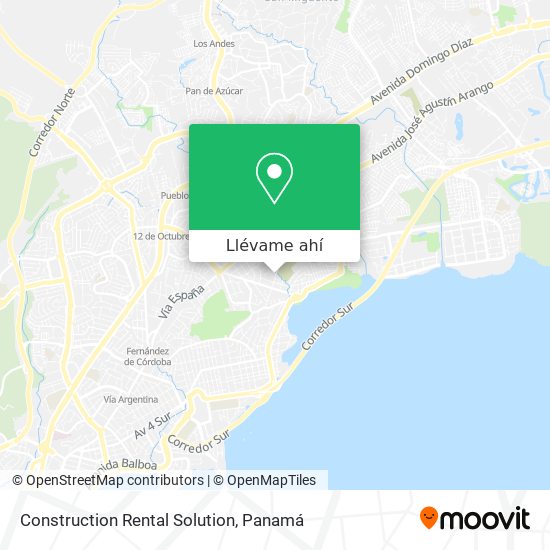 Mapa de Construction Rental Solution