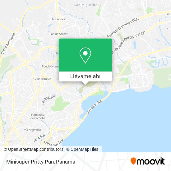 Mapa de Minisuper Pritty Pan