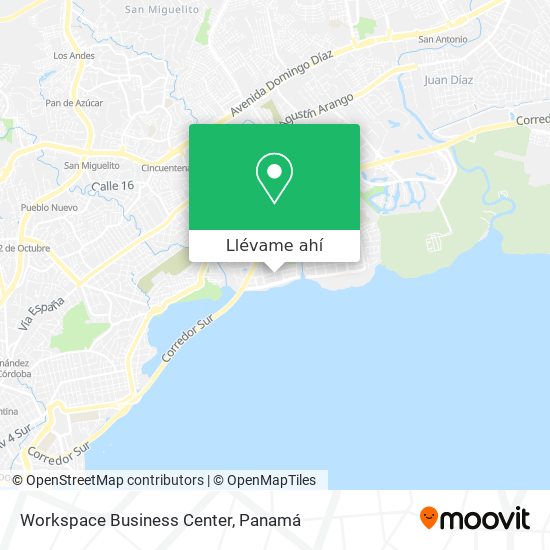 Mapa de Workspace Business Center