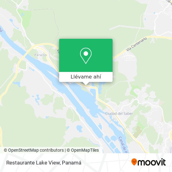 Mapa de Restaurante Lake View