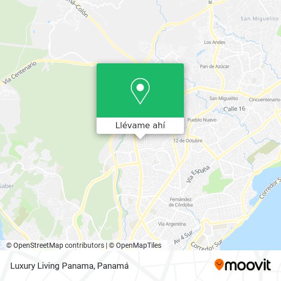 Mapa de Luxury Living Panama