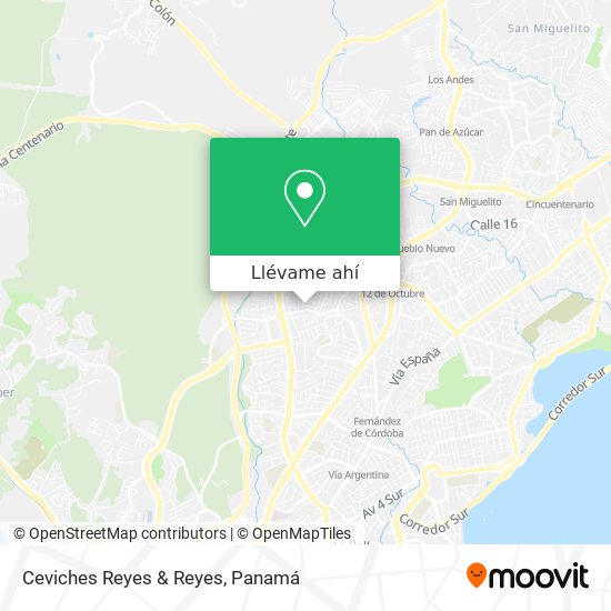 Mapa de Ceviches Reyes & Reyes