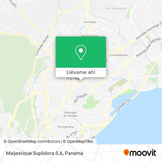 Mapa de Maijestique Suplidora S.A